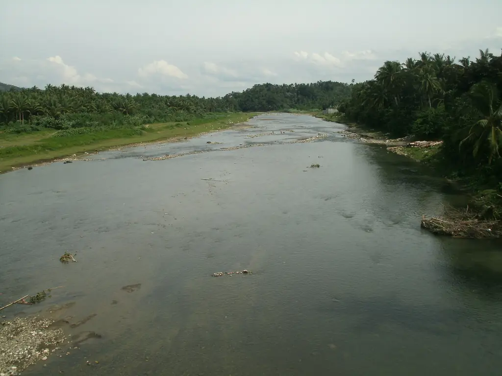 The wide Wawa River in Sibagat, Agusan del Sur