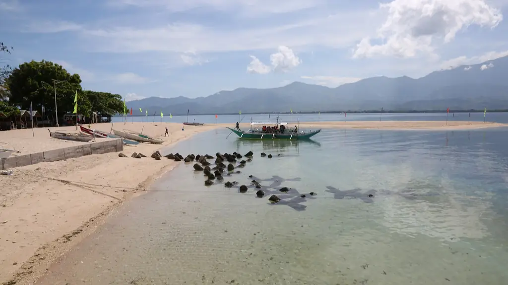 The bay of Mararison Island off Culasi, Antique