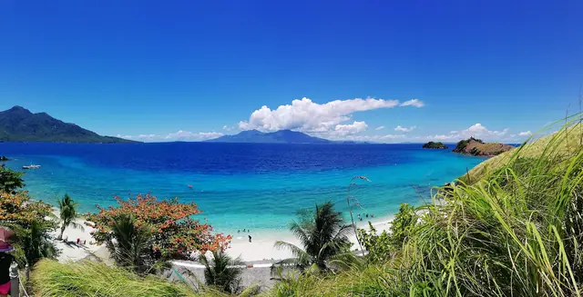 Sambawan Island off Maripipi, seen from its hilltop watchtower