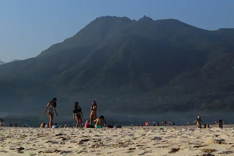 Mount Hibok-Hibok seen from the beach on White Island