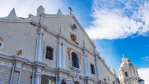 The white facade of St. Paul Metropolitan Cathedral, Vigan