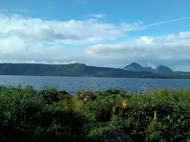 Lake Lanao and the mountains beyond, seen from Marawi