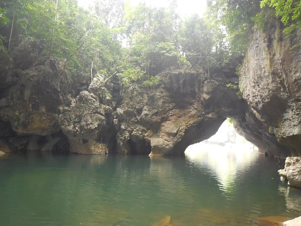The pool beneath Sohoton Natural Bridge, Basey, Samar
