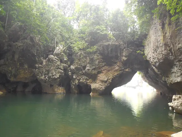 The pool beneath Sohoton Natural Bridge, Basey, Samar