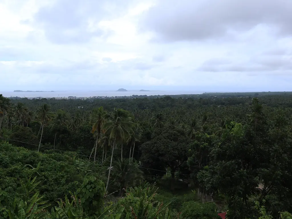 Green hills of Bud Agad seen from Jolo, Sulu