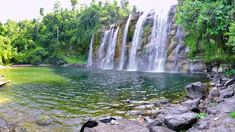 The broad tiers of Tinuy-an Falls, Bislig