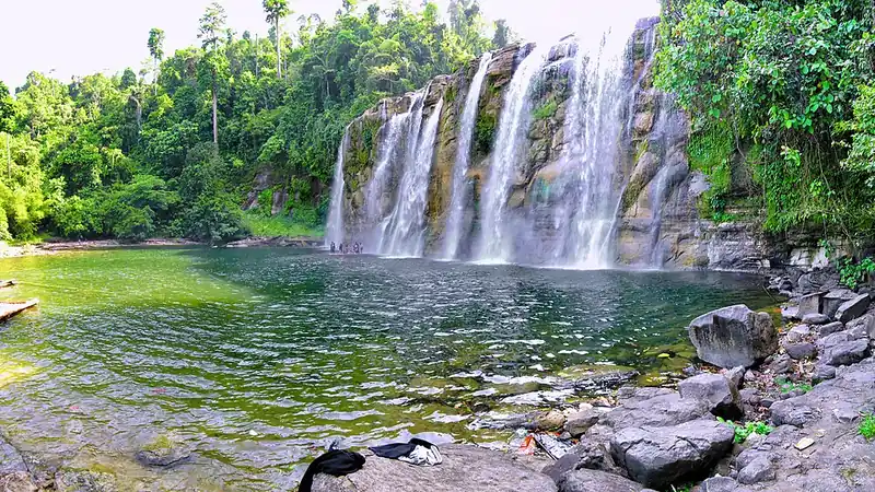 The broad tiers of Tinuy-an Falls, Bislig