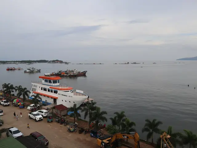 Pagadian seaside and Illana Bay from above