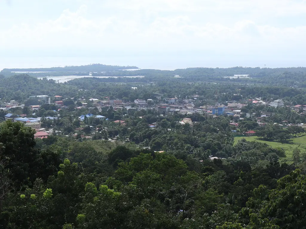 Ipil town and the bay seen from the hills, Zamboanga Sibugay