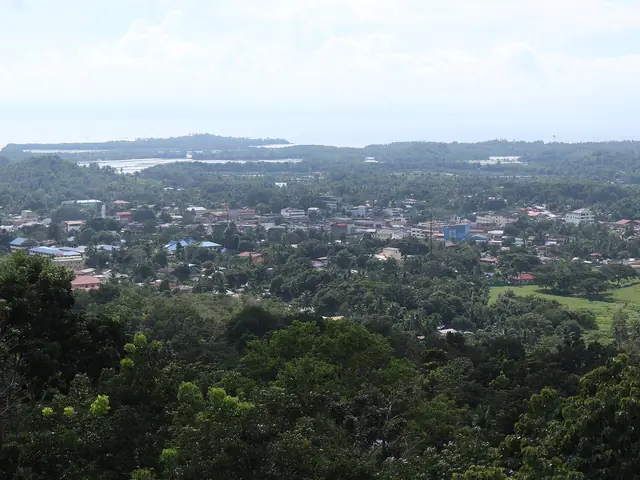 Ipil town and the bay seen from the hills, Zamboanga Sibugay